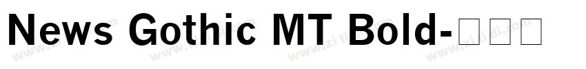 News Gothic MT Bold字体转换
